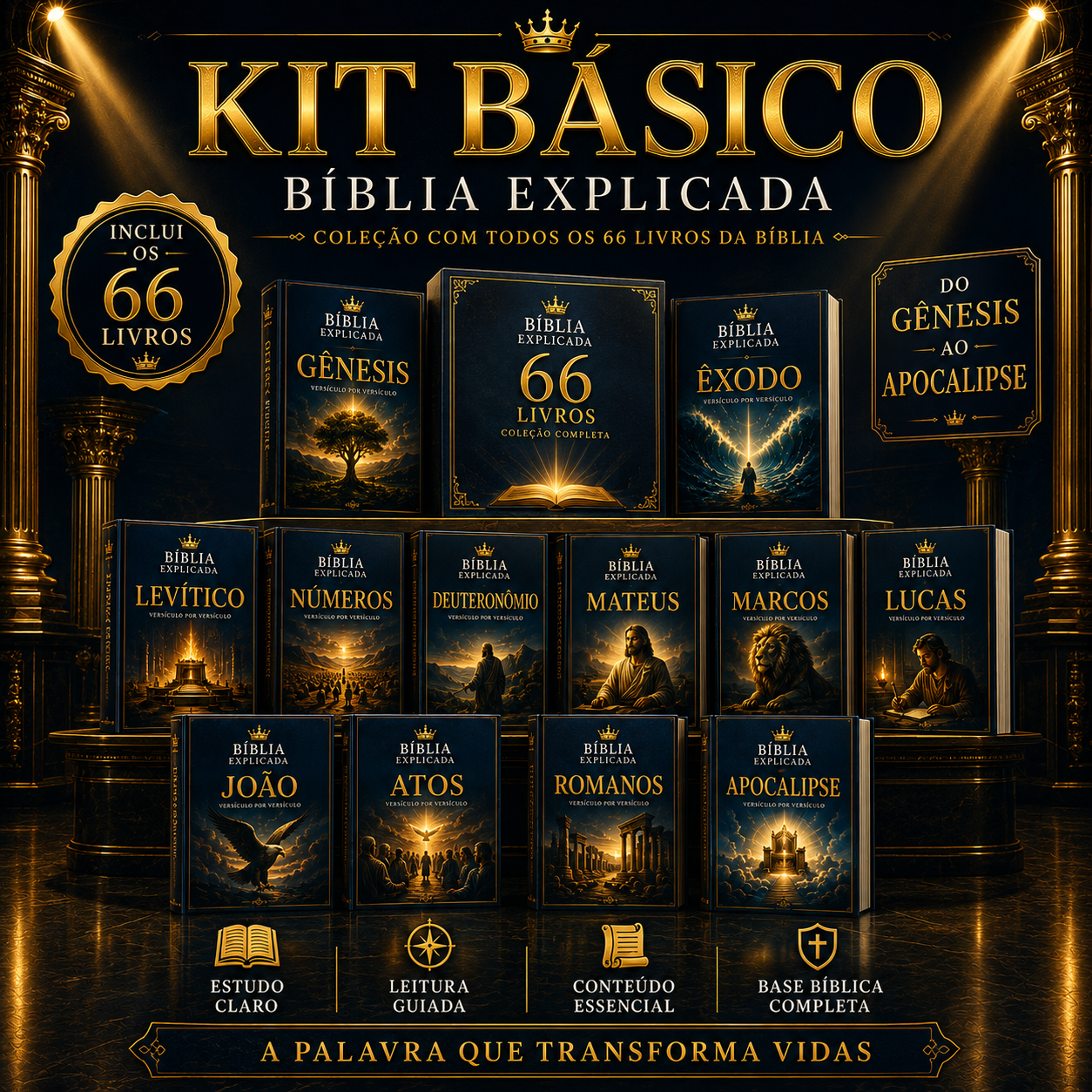 Plano Básico — Os 66 livros da Bíblia explicados de forma simples